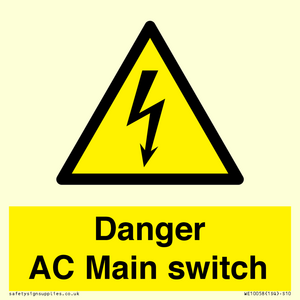 Danger AC Main switch 
